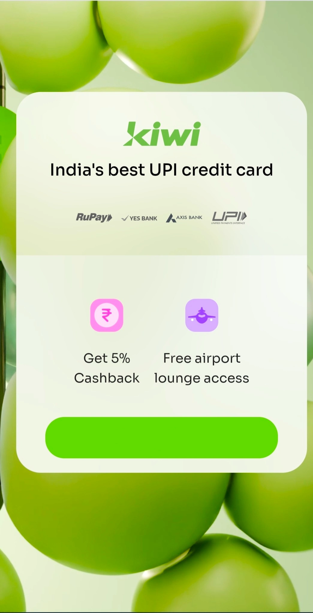 Kiwi RuPay Credit Card